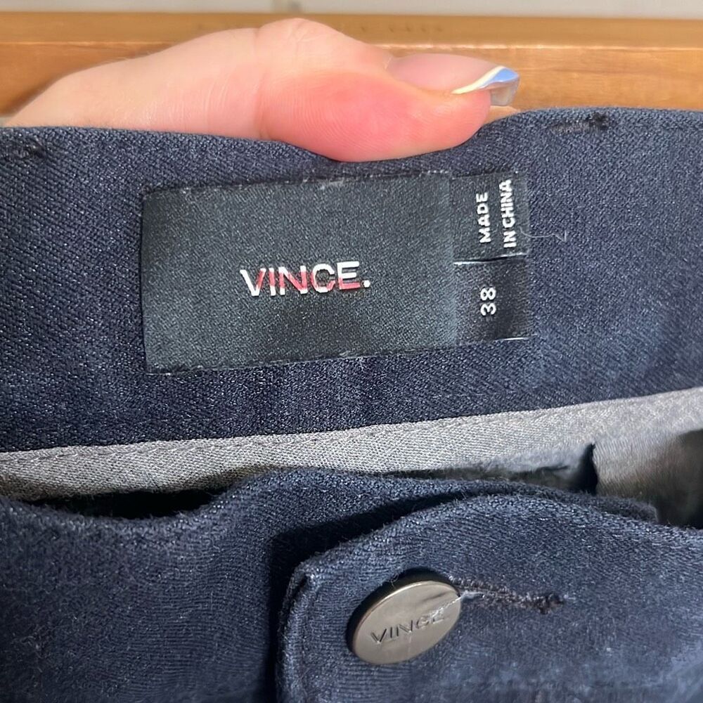 ✨Vince Mens Stretch Cotton Fleece Lined Navy Sz 38 Jogger Pants✨ - Picture 4 of 7